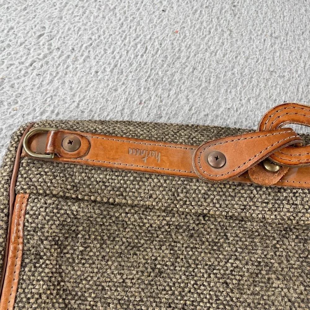 Vintage Hartmann Tweed Wool Garment Bag Bi-Fold Travel‎ Luggage Folding 23